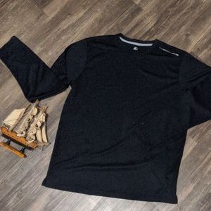 Men's starter black long sleeve size large